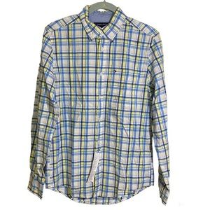 Tommy Hilfiger Oxford Button Down Preppy Long Sleeve Shirt Men’s Size Small